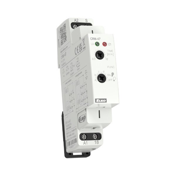 Moodulaegrelee, Trepikoja valgustus, 6 funk. 1NO, 0,5-30min 230VAC CRM-47 Elko
